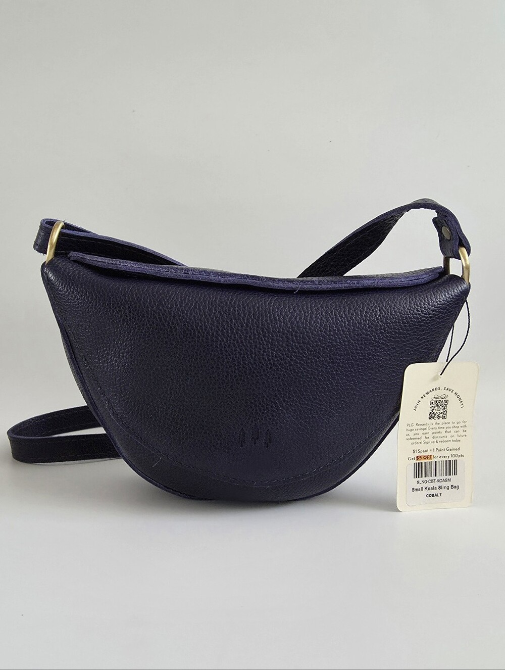 NWT Portland Leather Small Koala Sling in Cobalt